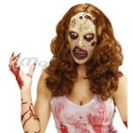 Mscara Lady Zombie com cabelo