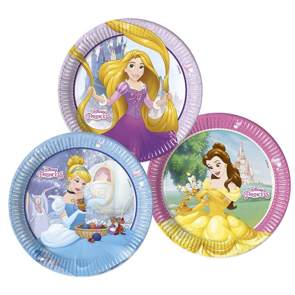 Pratos Princesas Disney 8un 