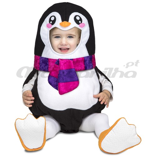 Fato Pinguim Baby Bubble