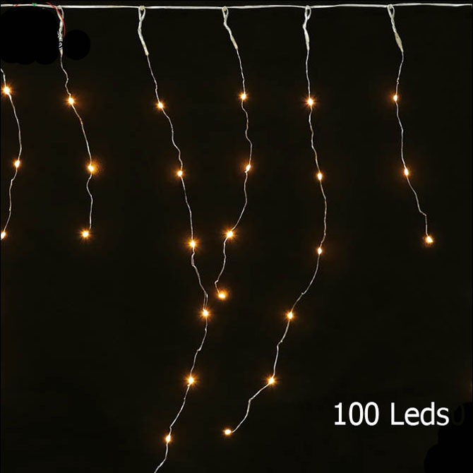 Cortina 100 LEDS Brancos