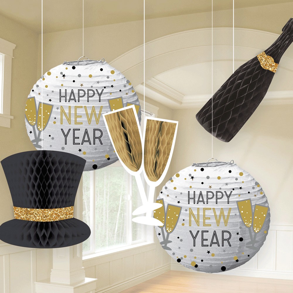 Kit Decorativo Happy New Year 5 Peas