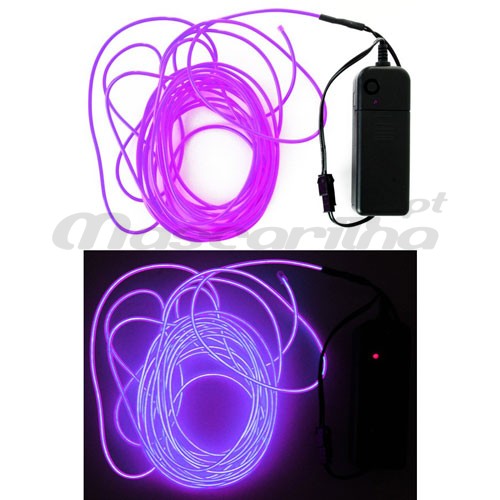 Fio Luminoso EL WIRE Roxo 6m