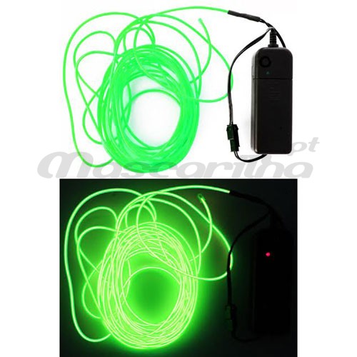 Fio Luminoso EL WIRE Verde 6m