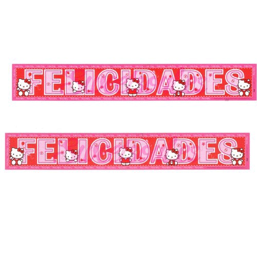 Fitas Felicidades Hello Kitty 2 unid