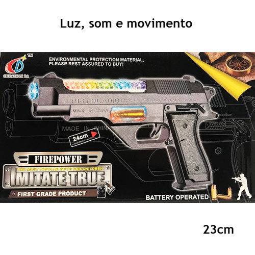 Pistola Fire Power Luz Som Movimento