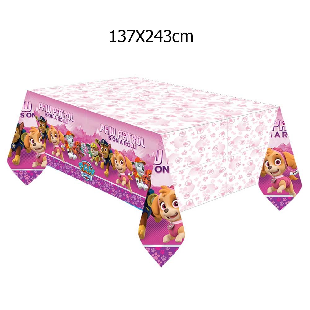 Toalha de Mesa Patrulha Pata Rosa