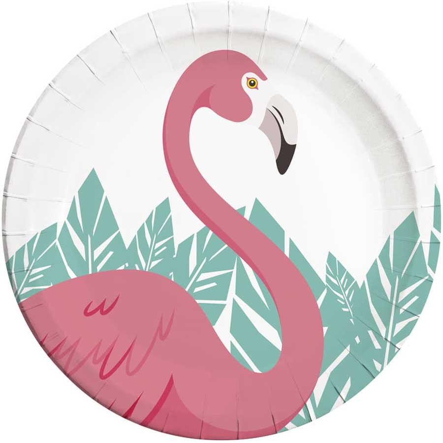 Pratos Flamingo 8un 