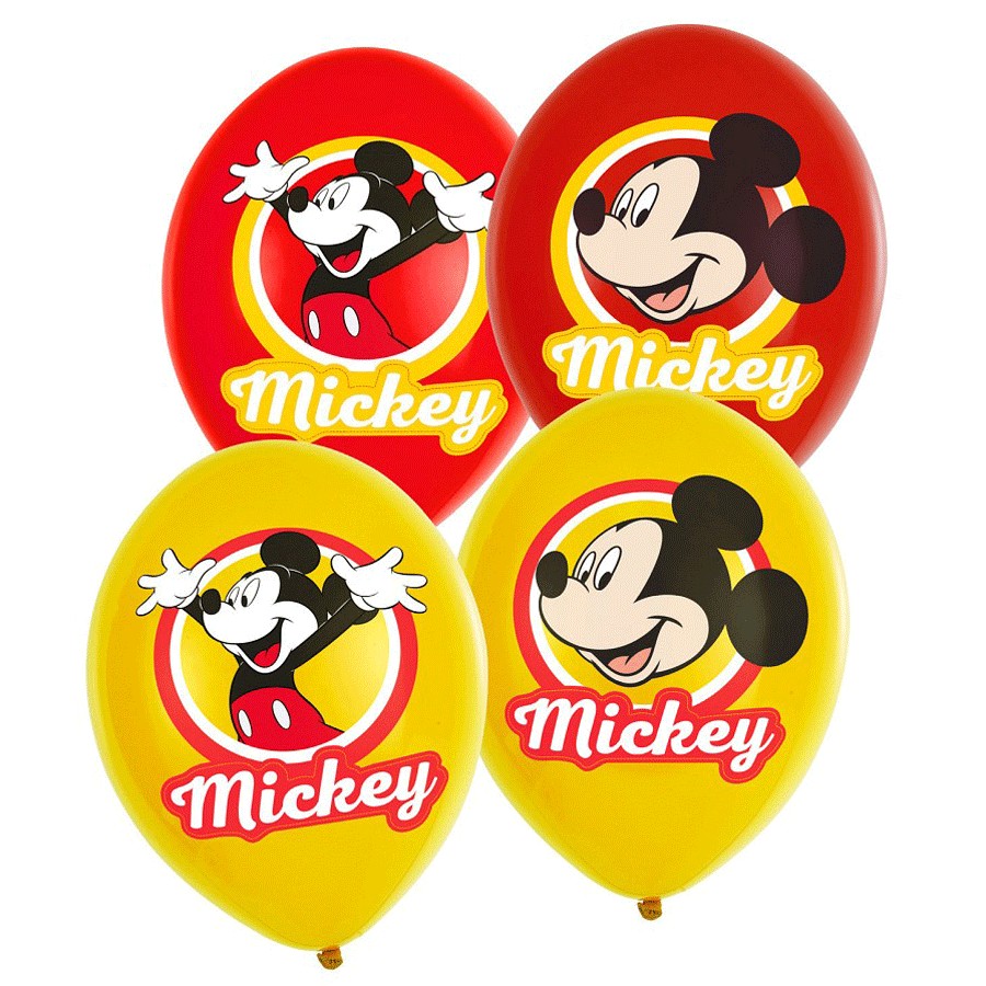 Bales Latex Mickey 6 unid