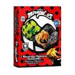 Mascaras Sociais Cat Noir 6-9 Anos Pack 2unid