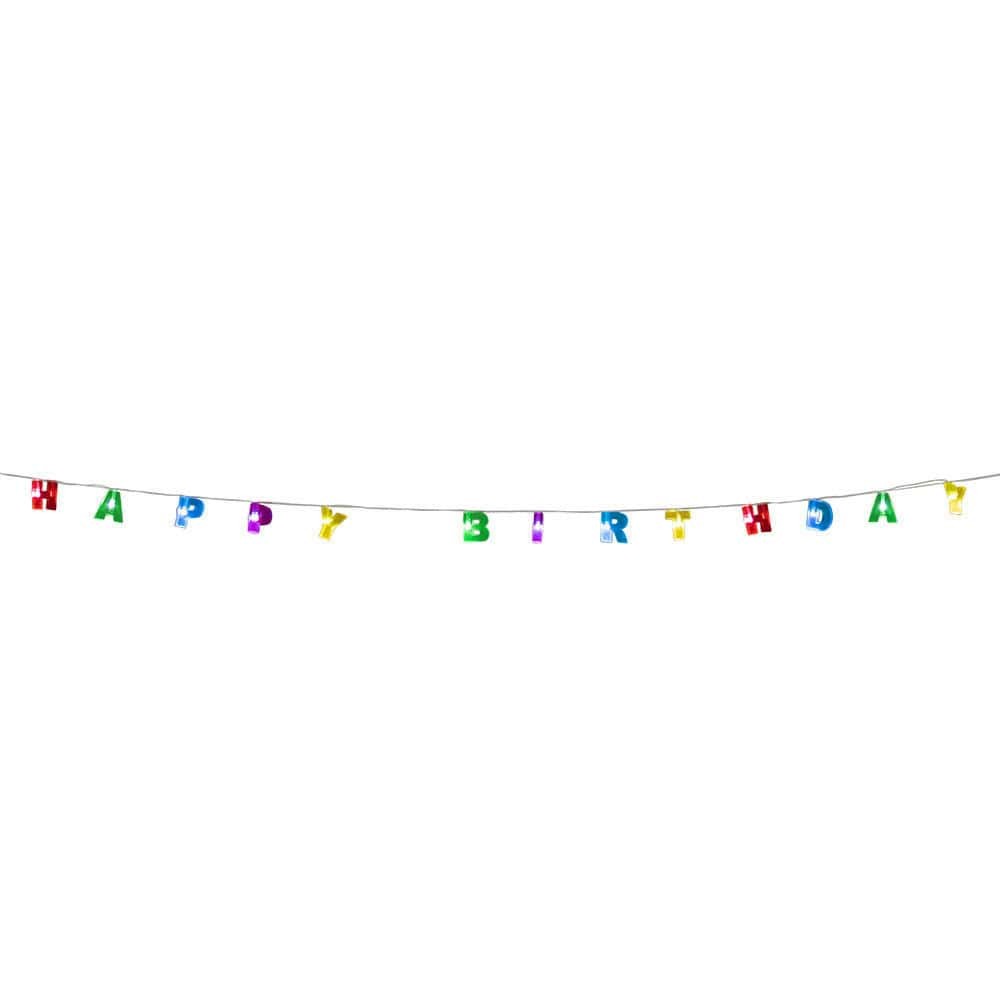 Luzes Led Happy Birthday 160cm