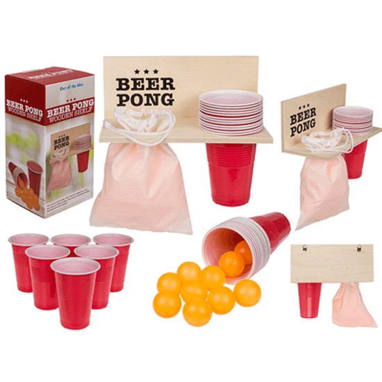 Jogo Beer Pong com suporte 